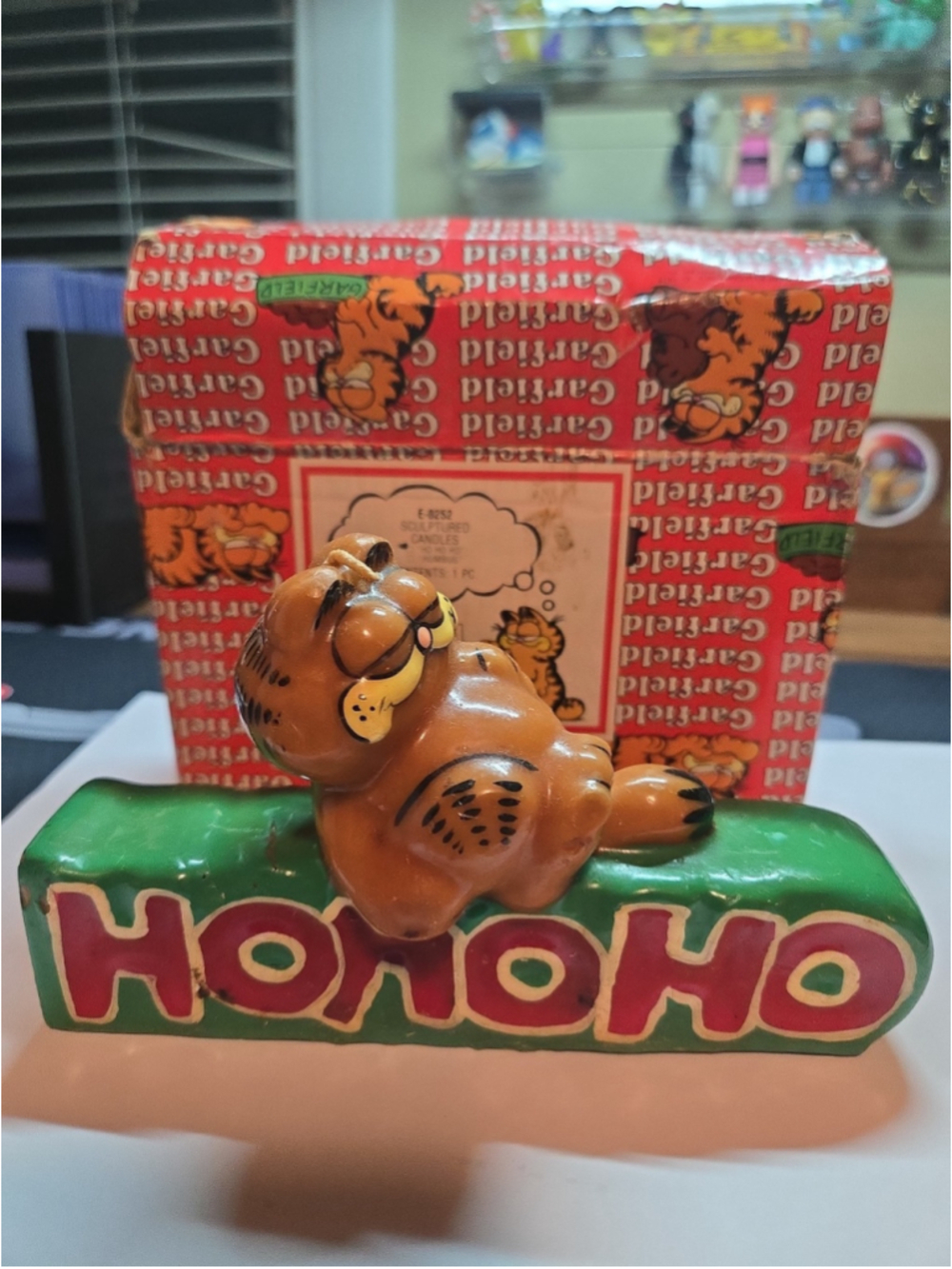 Garfield Sculpted Candle HOHOHO 1978 E 0252 Sealed New!